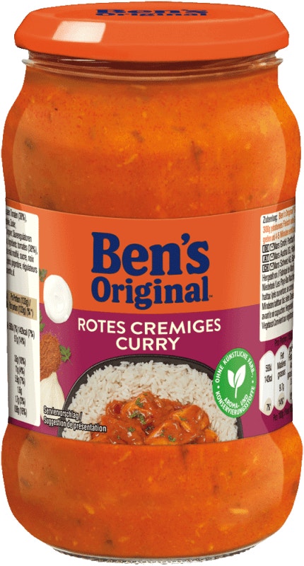 BEN'S ORIGINAL™ Sauce rotes cremiges Curry 400g