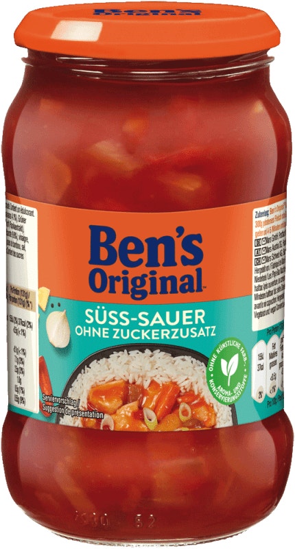 BEN'S ORIGINAL™ Sauce Süss-Sauer ohne Zuckerzusatz 395g