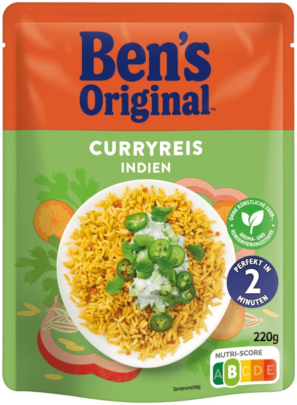 BEN´S ORIGINAL™ Express-Reis Curry 220g