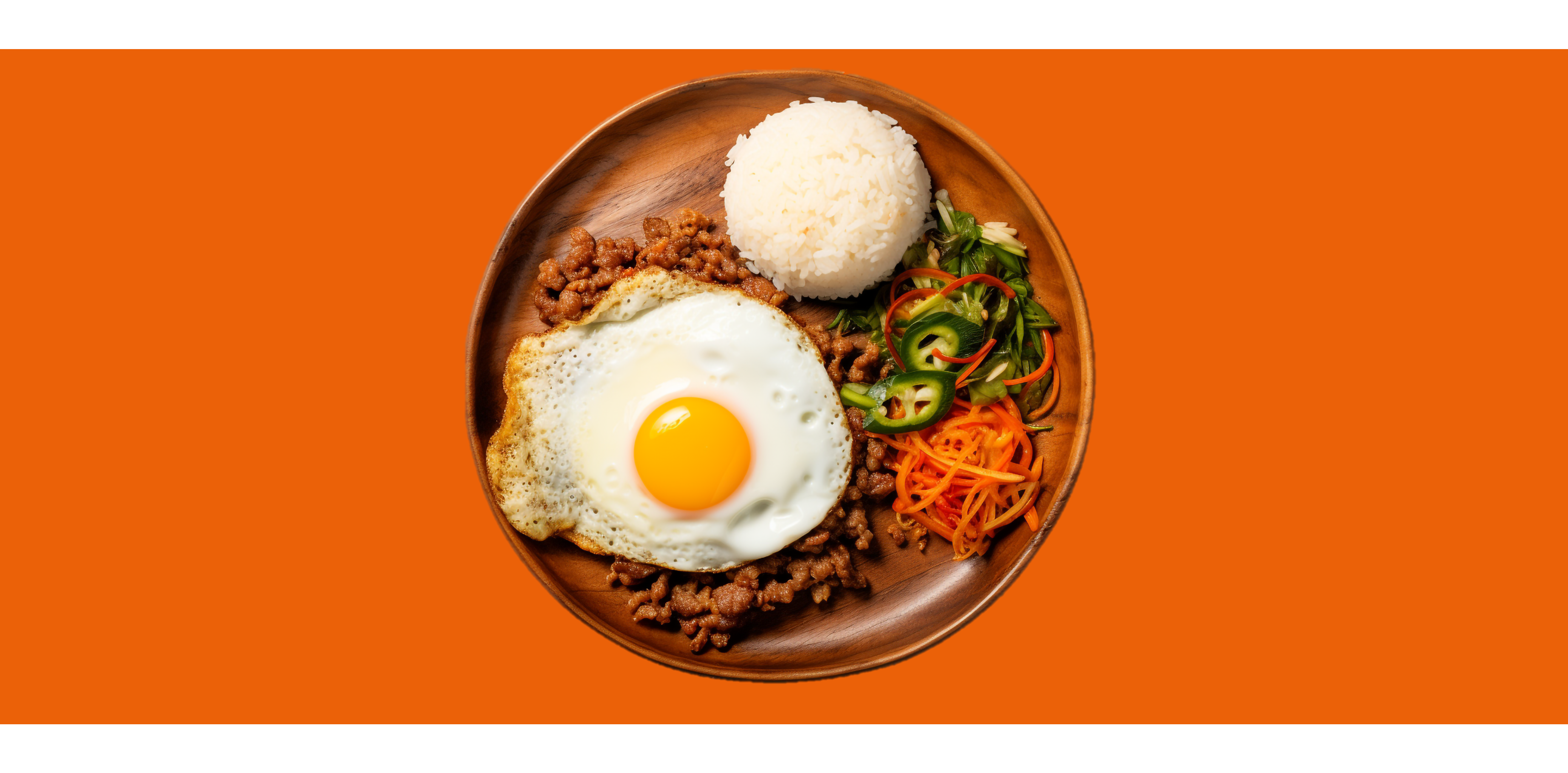 Pad Krapao Gai - thailändisches Hähnchen mit Spiegelei