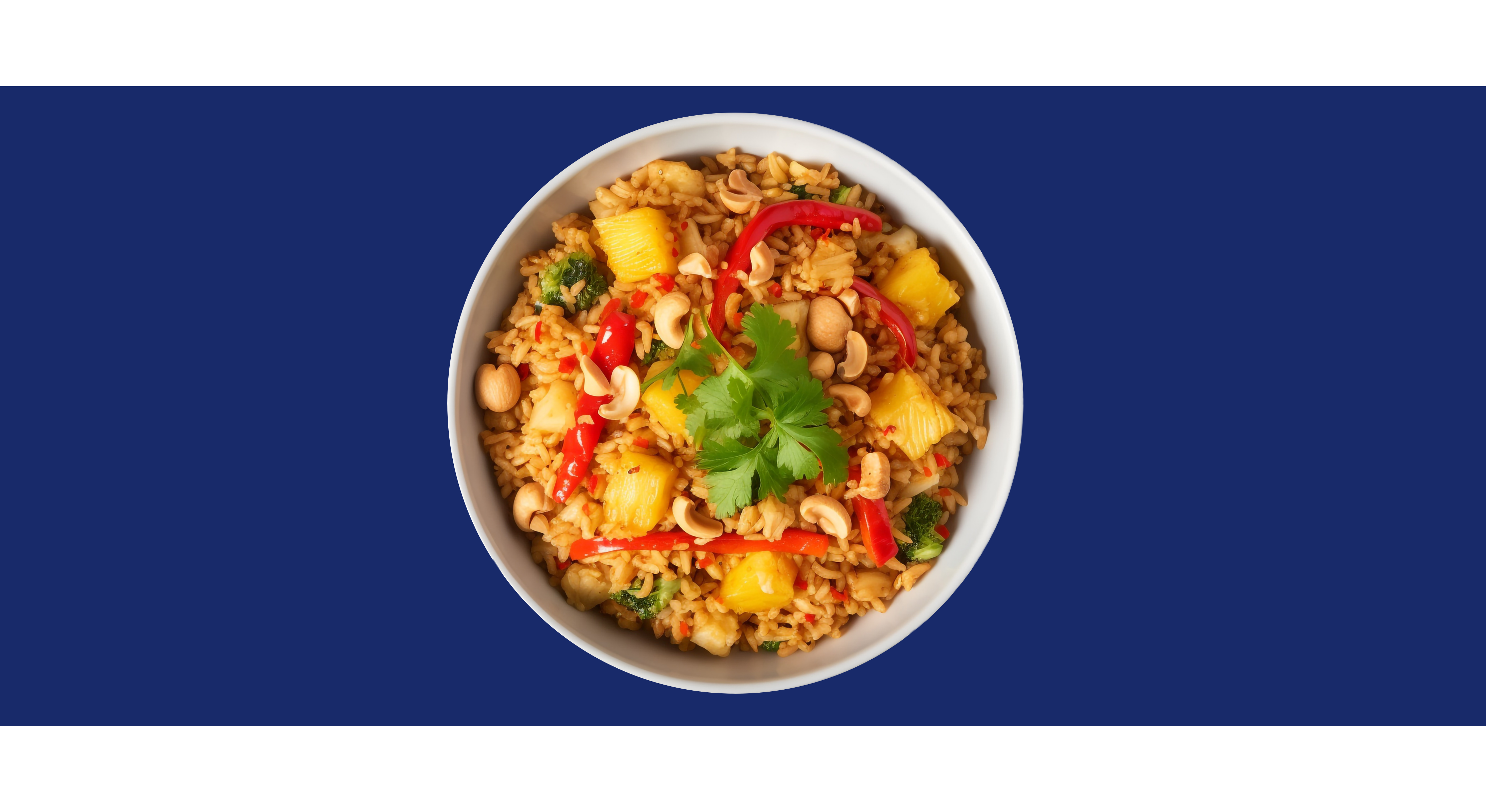 Gebratener Jasmin-Reis mit Ananas